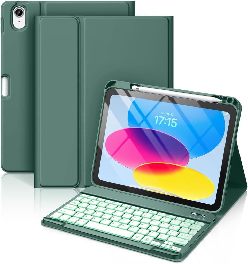 Huawei MatePad SE 11.5 Leather Protective Case with Pen Slot & Backlit Keyboard