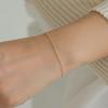 LUNNE 14k Cut Stone Ball Bracelet (14k Gold) #BR04