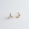 Pretzel Earring [silver/gold]