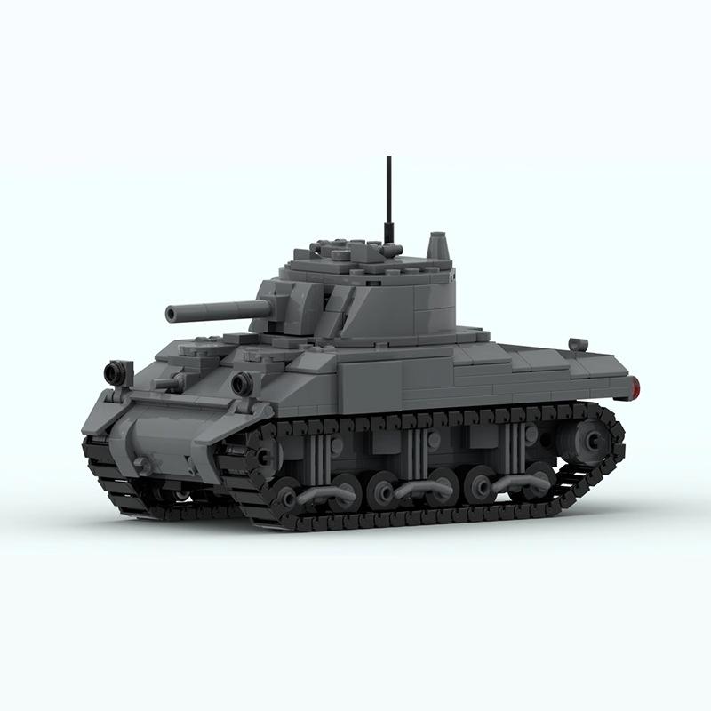 WW2 M4 Sherman Tanks Armored Vehicle Military Series Bricks Building Blocks Educational Children Toys Assemble Toys Adults Gifts