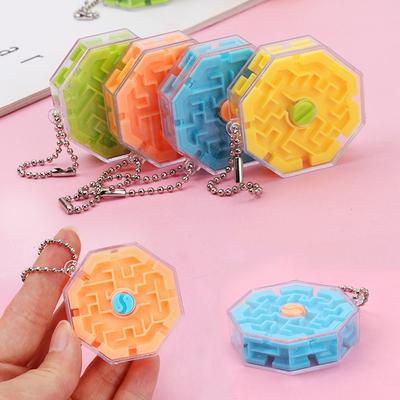 Lot de 6 jouets amusants avec porte-clés, labyrinthe de perles stéréo 3D, cadeau d'anniversaire pour enfants, jeu à offrir, cadeau pour invités, piñata, carnaval, prix pour enfants