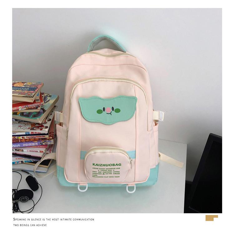 Stylish And Cute Nylon Kids Backpack For Boys And Girls With Curved Straps