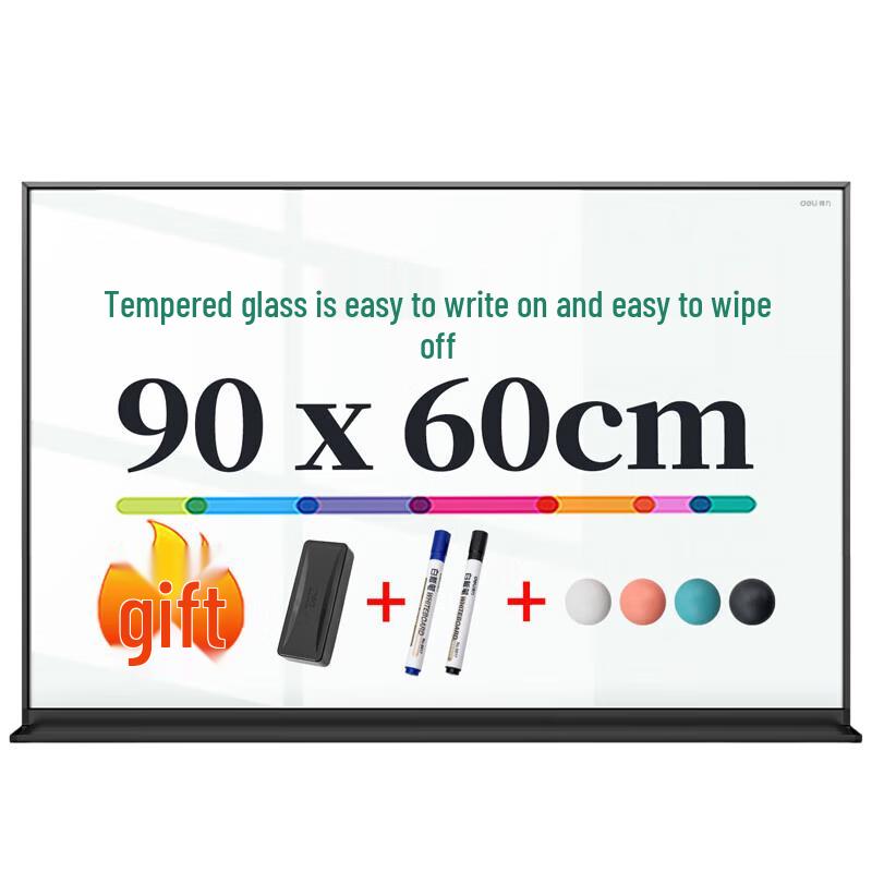 Deli Magnetic Tempered Glass Whiteboard