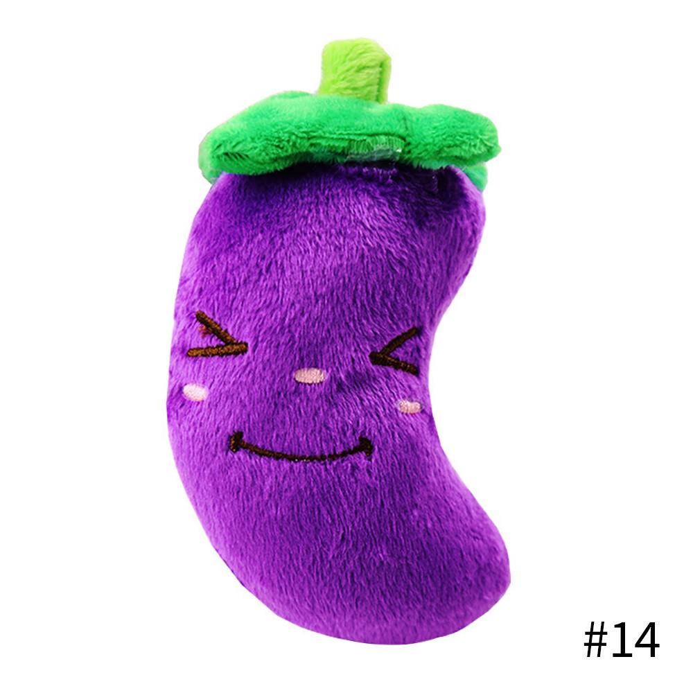 

Мягкая пищащая игрушка, игрушки для собак, устойчивая к укусам, чистая игрушка для жевания собак, мяч для дрессировки щенков, фрукты, мультфильмы, животные, товары для домашних животных 14