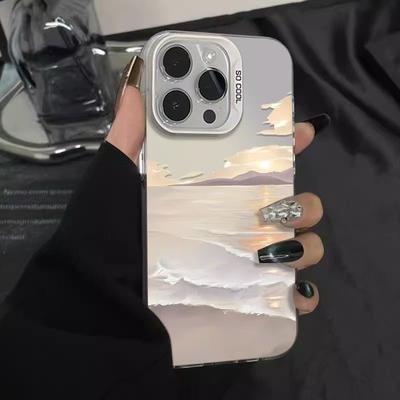 The New Seaside Sunrise Is Suitable for Iphone17 Mobile Phone Case Apple 15promax/14 Anti-drop 13pro16 Personality