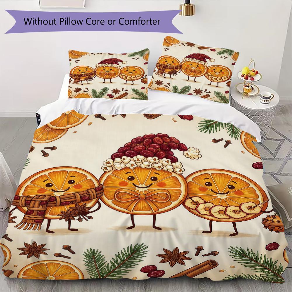 Wreath Decorations Pattern Bedding uilt Set uilt Cover Pillowcase Home Decoration Birthday Gift (1 * duvet cover + 2 * pillowcase without core)_XIA