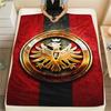 1pz Coperta in Flanella con Stampa Eintracht Frankfurt, Alta qualità Confortevole per Tutte le Stagioni, Decorazione per la Casa, Calore e Comfort, Perfetta per Regali di Natale36