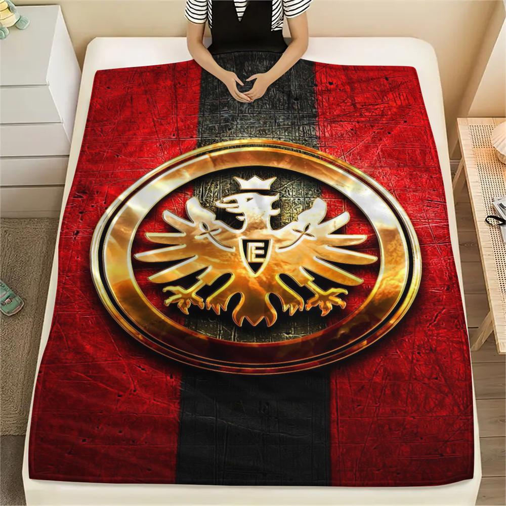 1pc Eintracht Frankfurt Print Flannel Blanket, High quality Comfortable for All Seasons, Home Decor, Warmth and Comfort, Perfect for Christmas Gifts36 80cm x 120cm