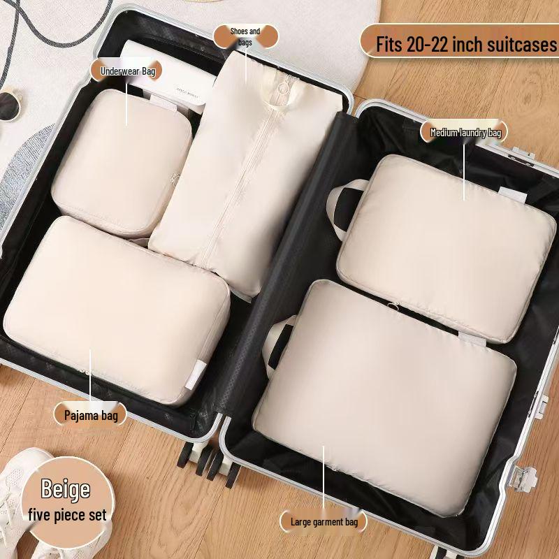 Portable Six-Piece Travel Storage Set: Large Capacity Suitcase Organizer