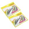 2Set Artificial Simulation Double Color Soft Silicone Lure Bait Fishing Accessory