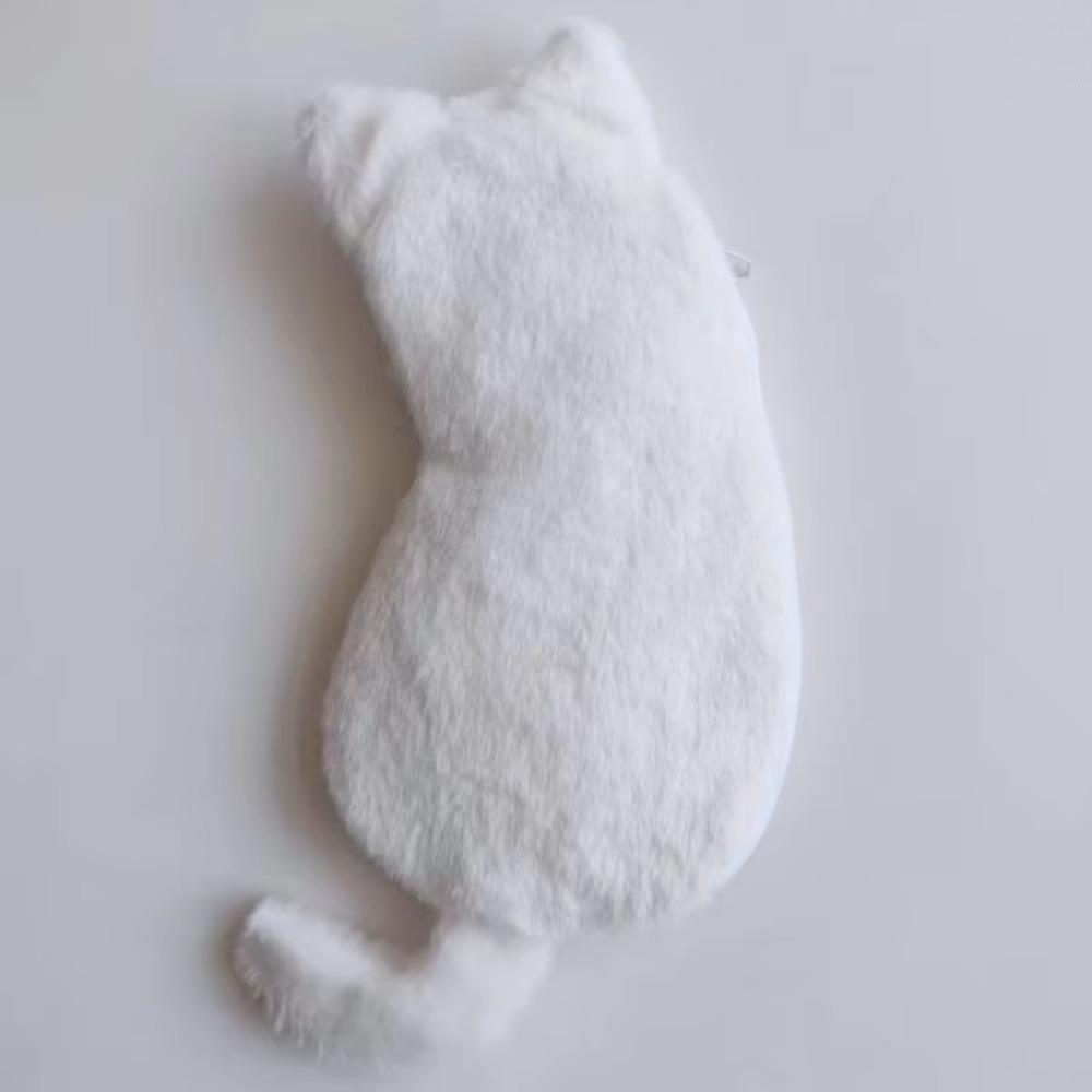 Soft Fluffy Pencil Case Kawaii Animal Stationery Bag Portable Cat Plush Pencil Bag  Office Supplies