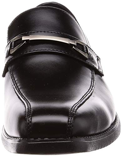 Breathable, Lightweight Slip-on Men's Business Shoes, AK333, Black, Size 25.5cm, with a Ventilated Sole.