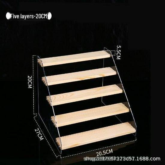 Acrylic Two-Tier Bubble Mart Doll Display Stand