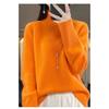 Necked Cashmere Sweater Women Autumn Winter Slit Lazy Sweater Soft