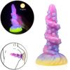 Luminous Silicone Anal Dildo Butt Plug Prostate Massager G Spot Clitoral Stimulator Anus Dilator Adult Sex Toys for Women Men