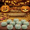 10Pcs Green Foam Pumpkins Artificial Pumpkins Fall Harvest Decoration for Halloween Thanksgiving Kitchen Decoration