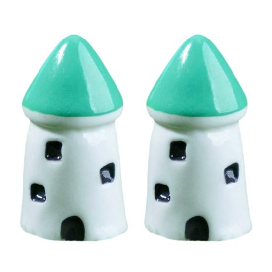 

2 Pcs Mini Windmill Lighthouse Figurine Tiny Lighthouse Resin Model for Micro Landscape DIY Dollhouse Accessories Bonsai Planter Pots Crafts B