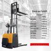 Erboli 2-Ton Stand-On Electric Forklift Stacker CN Plug (adapter Included)