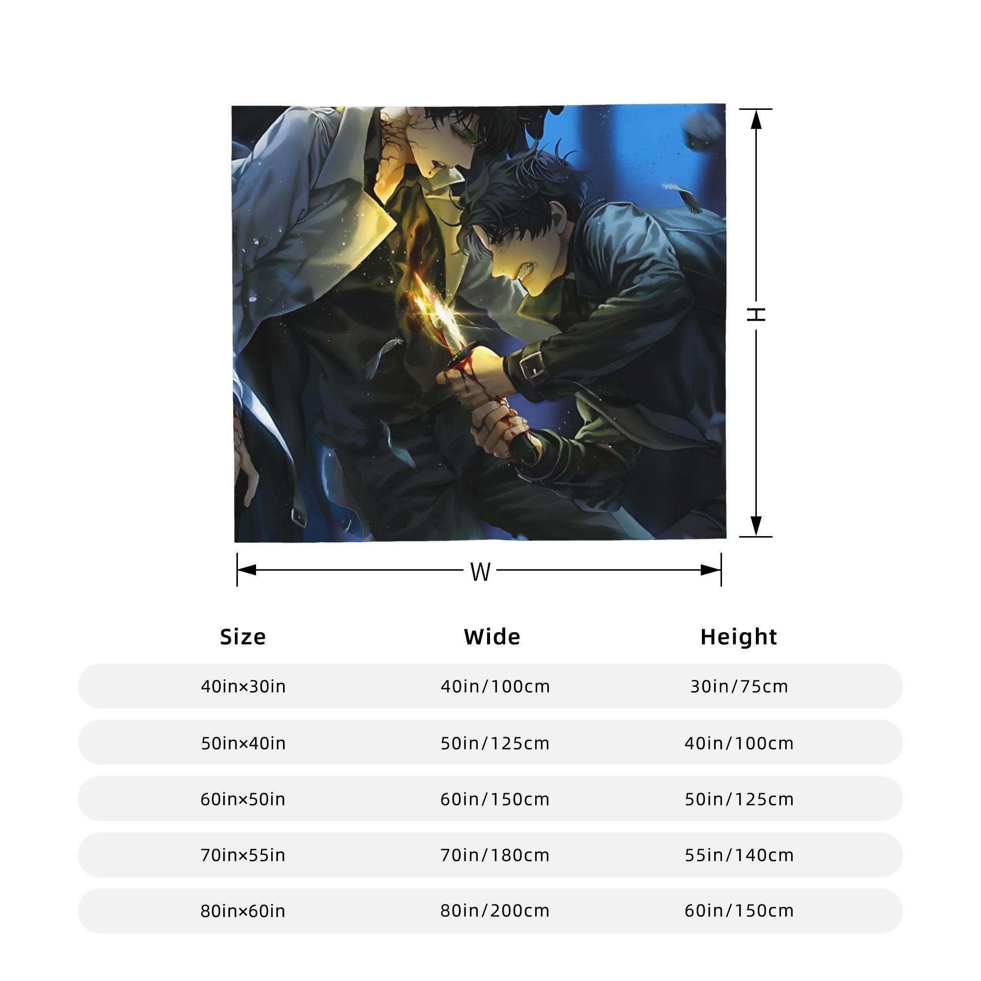 

Omniscient Readers Viewpoint Fleece Throw Blankets Anime Manga Blanket for Bed Bedroom Lightweight Thin Bed Rug 130x150cm