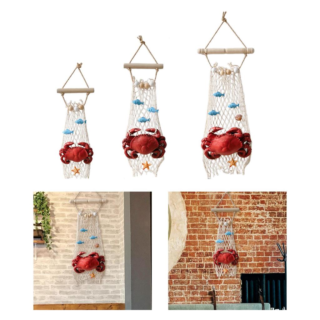 Resin Crab Statue Ideal Gift Crab Sculpture Pendant for Balcony Yard Office