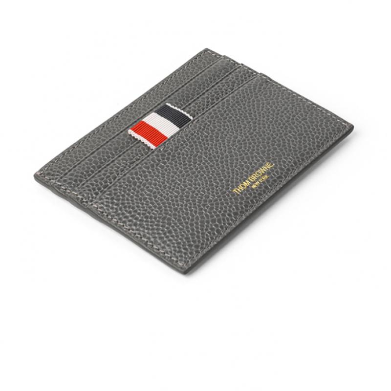 Thom Browne Pebble Grain Three Stripe Tab Card Wallet Maw031l 00198 025