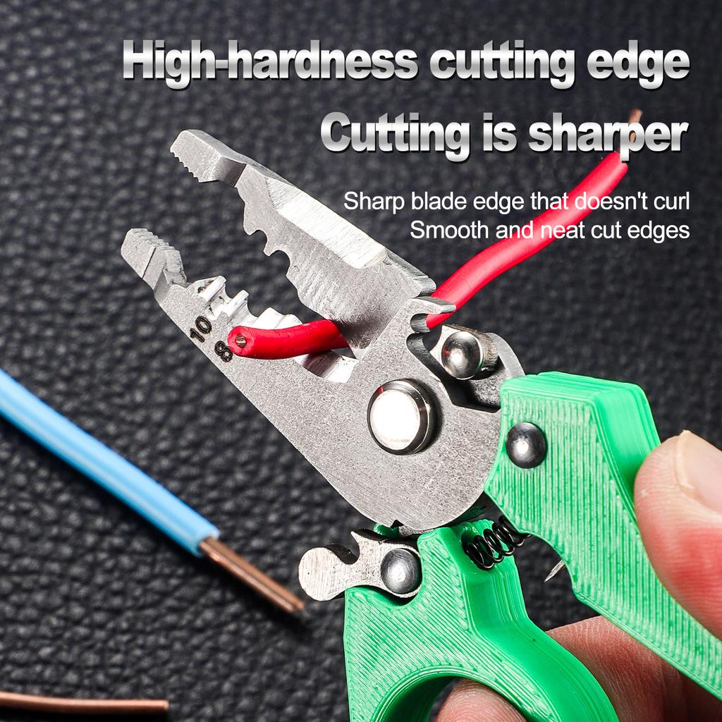 Mini Wire Strippers Pliers Multi-Function Pocket-Sized Splitting Wire Stripper Electricians Cable Cutting Crimping Pliers