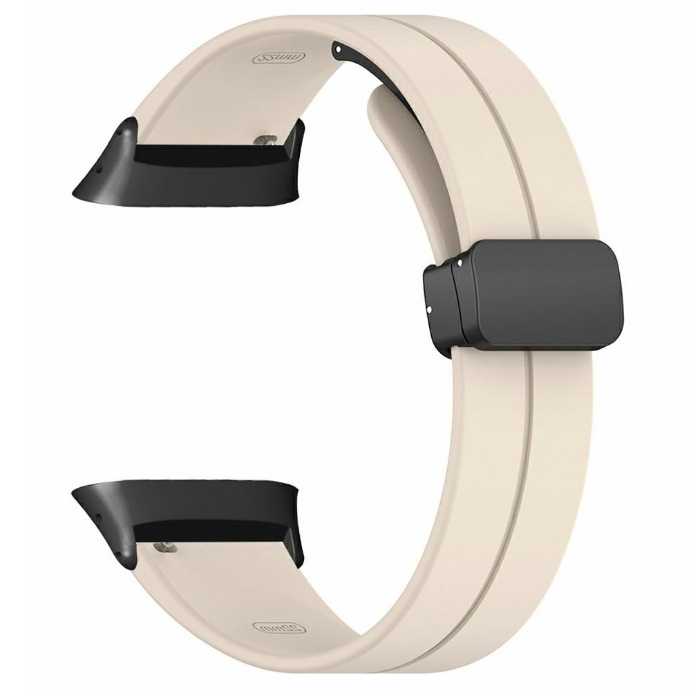 

Для Polar Vantage Ремешок для часов Мягкий силиконовый ремешок для часов с магнитной застежкой Retro White