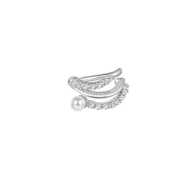 Sternenhimmel Perlenquaste Ohrhaken mit Zirkonia – Kein Piercing erforderlich