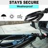 7 Way Trailer Cord,4FT Heavy Duty 7 Way Trailer Plug Inline Cord Wire Harness Cable Double Prongs Connector 7 pin Trailer Wiring Harness 4 Feet for