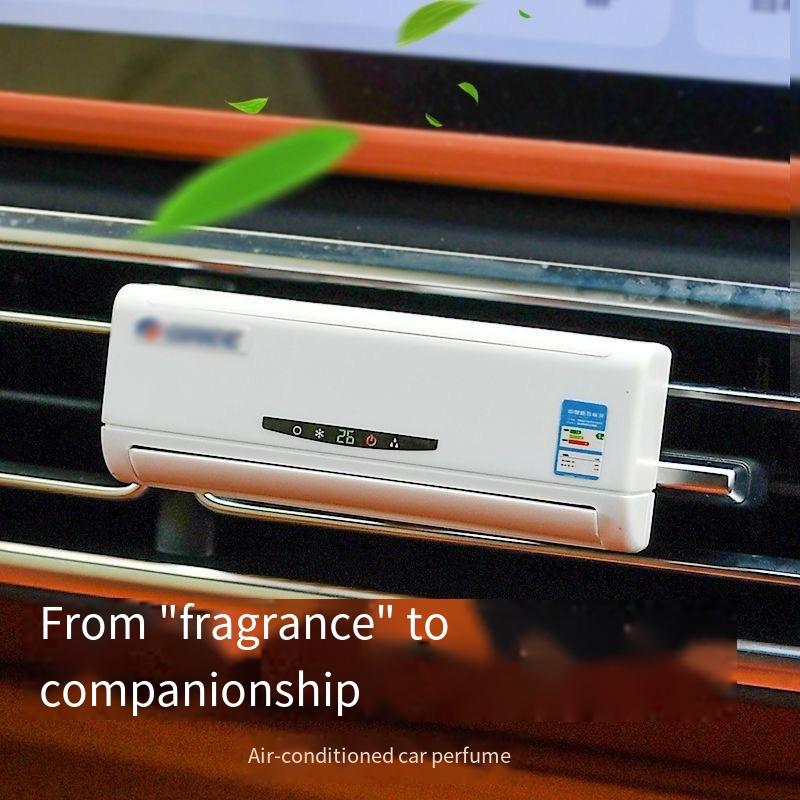 2Pcs/set Solar Car Aromatherapy Trend Fixed Automatic Peculiar Air Conditioner Modeling Cologne Lavender Extra Long Loose Fragrance