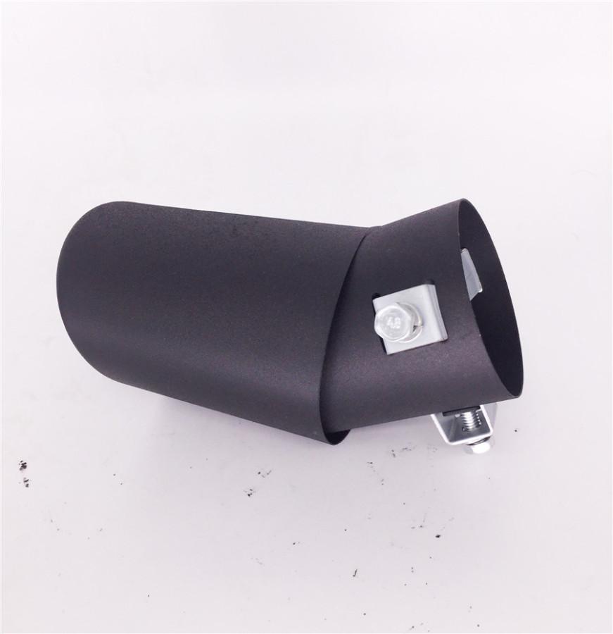 Negru 62MM Oțel Inoxidabil Automobile Mașină Țeavă de Eșapament Vârf țeavă Coadă Acoperire Toba de Eșapament Styling Auto