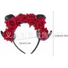 Gothic Rose Halloween Headband With Devil Ears Kids Adults Party Costume Accessory