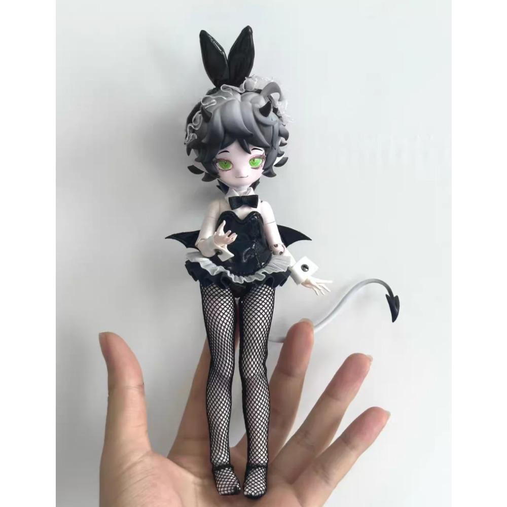 In Stock Genuine 1/8 BJD Devil's Horns Movable Doll Blind Box Ornament Figurine Doll Cute Figurine Birthday Gift Decoration