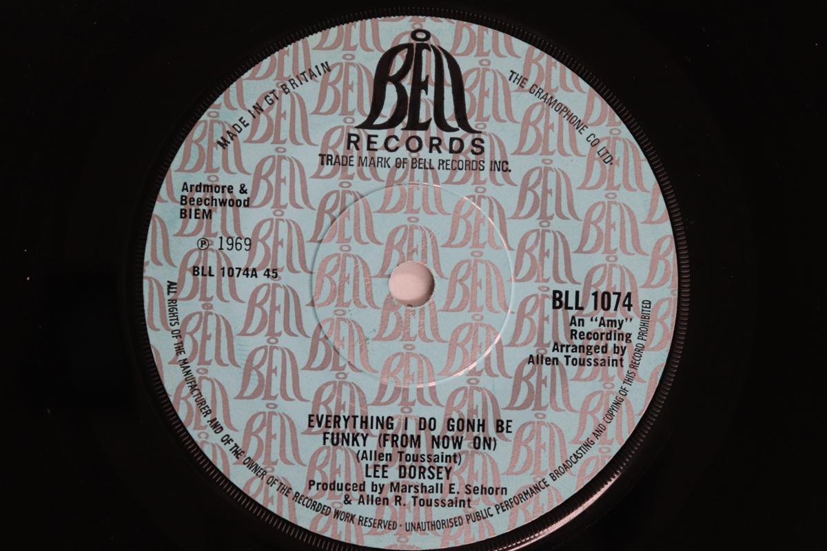 

7inch Record LEE DORSEY - Everything I Do Gonh Be Funky (From BLL1074 BELL RECORDS 1969 UK Soul/Funk Used