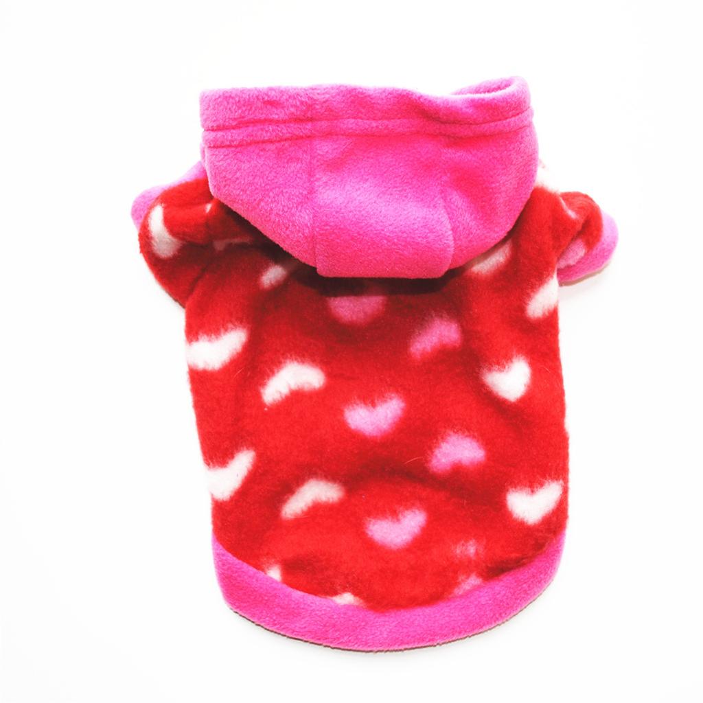 Warm Elastic Fleece Fleece Hoodie for Pet Dogs with Hat