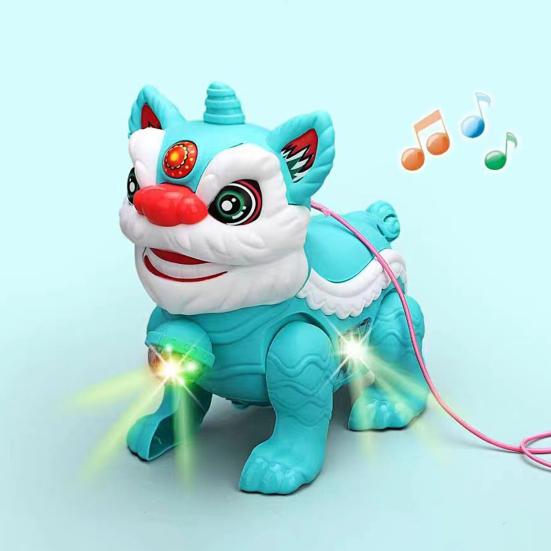 Colorful Projection Light Music Glowing Toy Cartoon Electronic Dancing Lion Dog Rabbit Toy