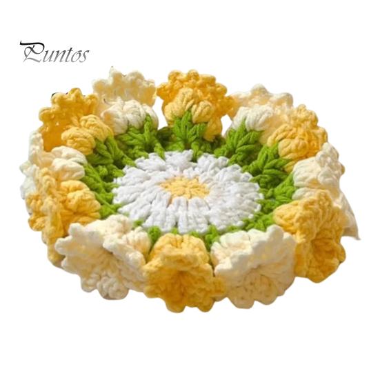 

Початковий набір для в’язання гачком «Лілія з долини» з пряжею та гачком. Упаковка матеріалу зі стійкою до усадки пряжі. Проект декору столу ручної роботи жовтий