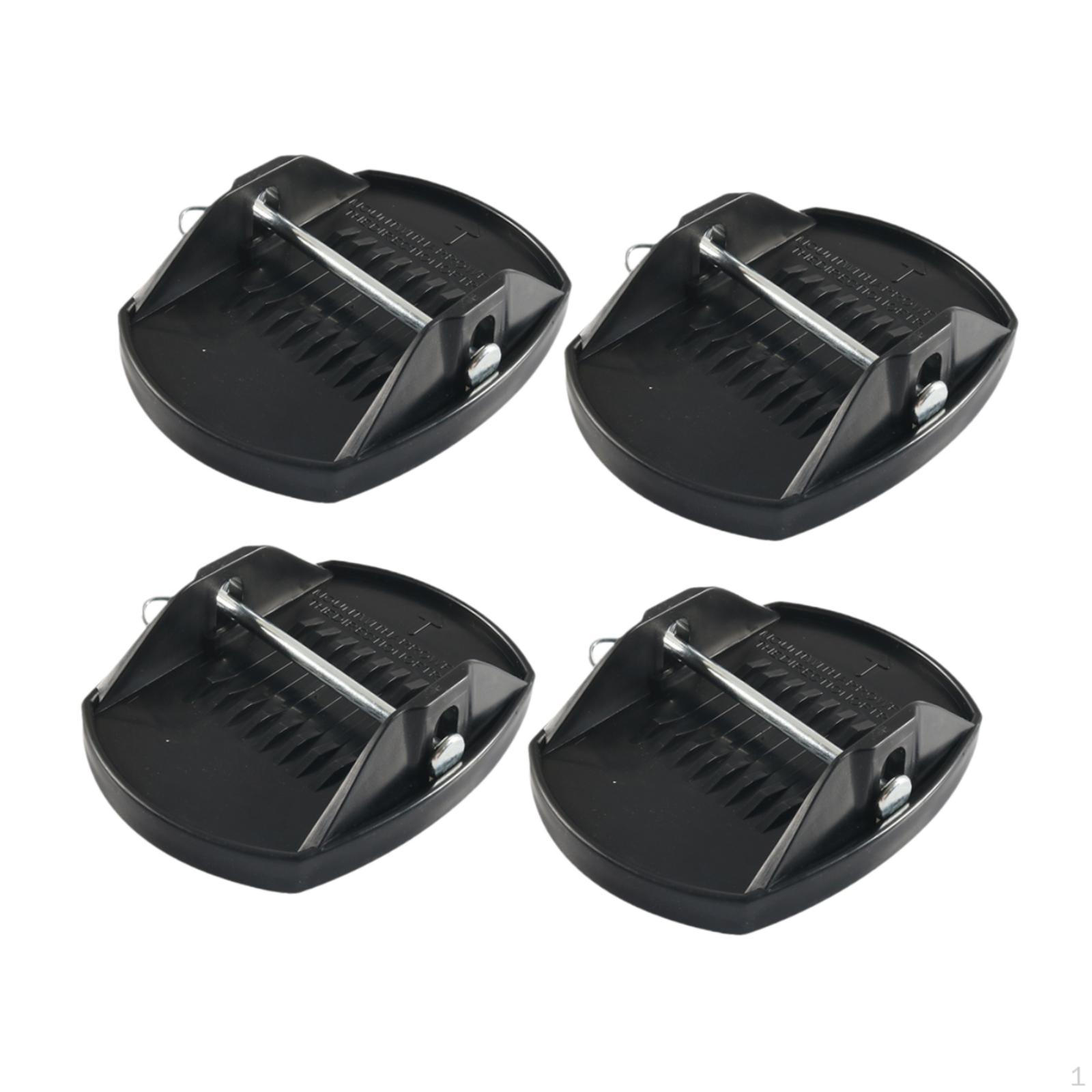 

4 шт. Подушки для домкрата прицепа для RV, Подставка для домкрата, Легкая установка, Колесо, Опора для ноги