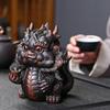 1pcs Purple pottery Chinese Dragon Tea Pet Living Room Tea Table ornament Home decoration accessories Tea Tray Decoration