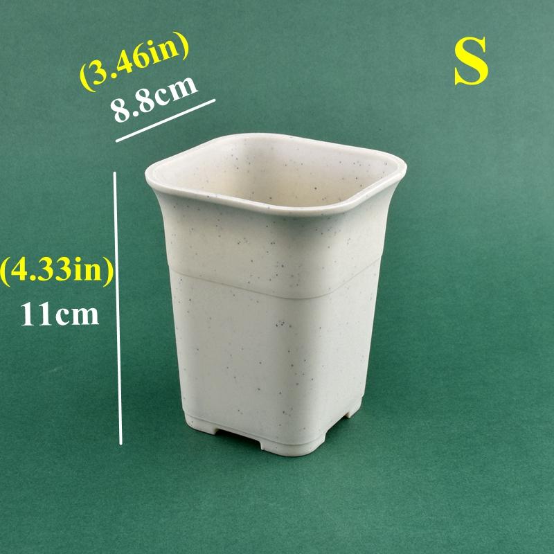 5/10Pcs Thickened Flowerpot High Waist Square Succulent Cactus Root Control Pot Plant Growing Container Garden Flower Planter