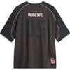 Li Ning Badfive Buchstaben-Spleißung Rundhals Bequem Atmungsaktiv Vielseitig Kurzarm T-Shirt Herren T-Shirts Schwarz Schokoladenbraun AHSUD39-1