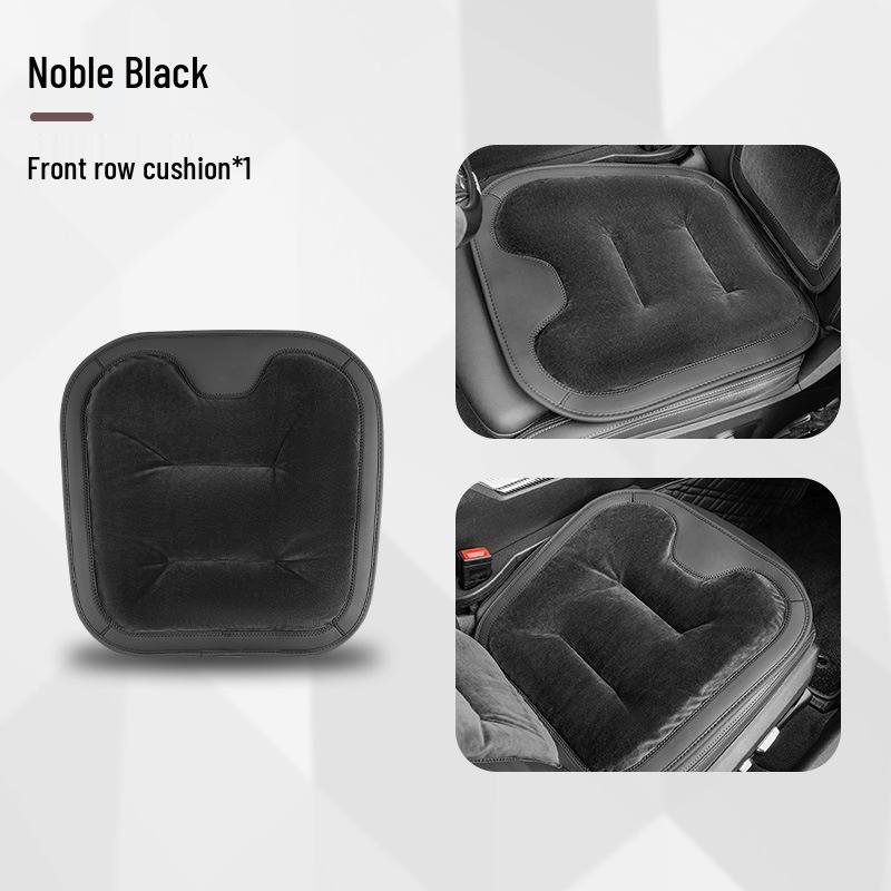Universal Thickened Flannel Car Seat Cushion Set for All Seasons (3-Piece)