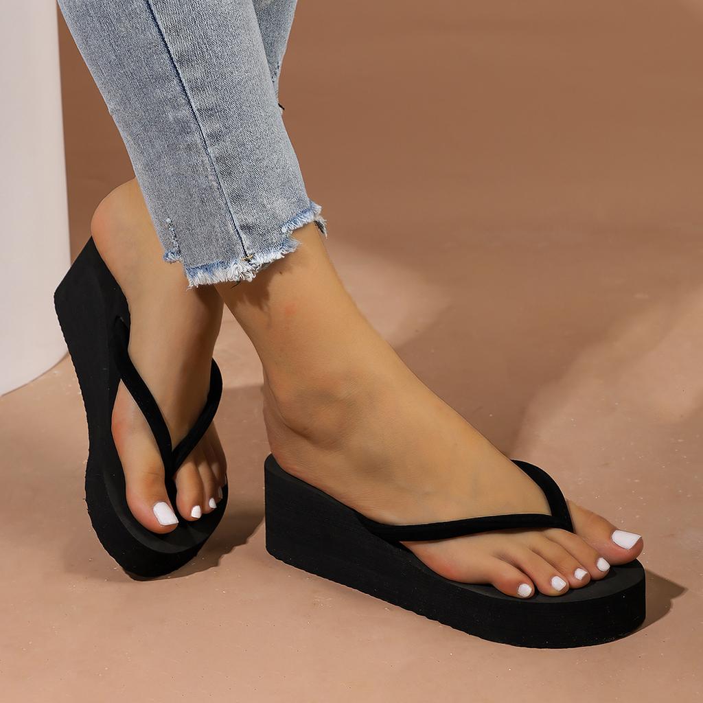 Fashion Summer Slippers Women Black Sandals Slipper Indoor Outdoor Flip-flops Beach Shoes Female Shoes Home Slides Femme