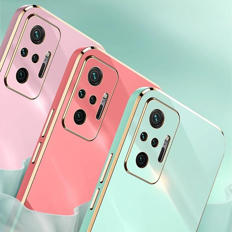 Glitter Bling Square Plating TPU Phone Case For Huawei P50 P50E Honor 80 70 60 50 Pro SE X8 5G Shockproof Bumper Soft Silicone Cover