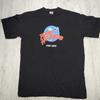90er Jahre Planet Hollywood Hong Kong Schwarzes Grafik 100% Baumwolle T-Shirt Herren T-Shirts Oberteil Größe L 1991 Retro Vintage