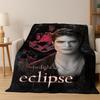 Twilight Saga Edward Bella Flannel Blanket Soft Warm Blanket Throw Blanket for Bedroom Living Room Bed Travel Picnic Gift Kid