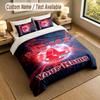 Bedding Set 1 Duvet Cover 2 Pillowcases Boston Red Sox Print Soft Bed Linen Bedroom Decor