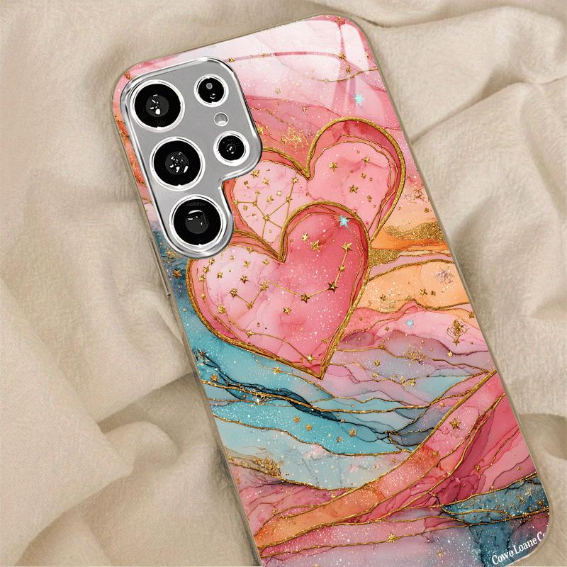 High-end PhoneCase Electroplated Glass TPU PhoneCase for Samsung Galaxy S26 S25 S24 S23 S22 S21 FE Ultra Plus Dropresistant