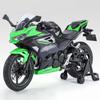 1:12 Kawasaki 400 H2r S1000rr Model Motorcycle Toys Alloy Diecast Car Front Wheel Steering With Light Motorbike Toy For Kid Gift