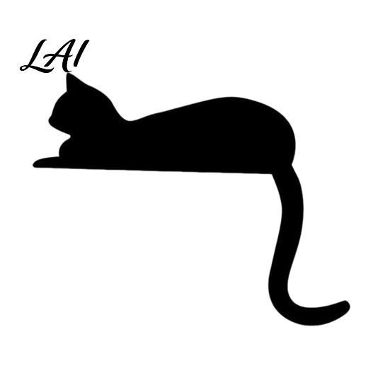 Vielseitige Wanddekorationen für Räume Holzschwarze Katze Tür-Topper Minimalistisches Silhouette-Rahmen-Schild Dekorativer Topper Eckdeko für Wohnzimmer Schlafzimmer